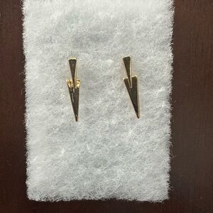 Uncommon James Gold Lightning Bolt Earrings